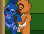 against_surface against_wall anal anthro balls blue_body blue_fur brown_body brown_fur duo erection fur genitals looking_pleasured male male/male male_penetrated male_penetrating male_penetrating_male penetration penis sex slightly_chubby greywolfie animal_crossing disney lilo_and_stitch nintendo stitch_(lilo_and_stitch) tom_nook_(animal_crossing) alien canid canine experiment_(lilo_and_stitch) mammal raccoon_dog tanuki animated no_sound short_playtime webm