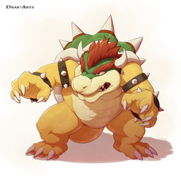 2_horns 3_toes 4_fingers angry anthro armband athletic athletic_anthro athletic_male biceps biped bracelet claws clenched_teeth collar collar_only eyebrows featureless_crotch feet fighting_pose finger_claws fingers front_view green_body hair horn jewelry male nude pose quads red_eyebrows red_eyes red_hair scales sharp_teeth shell simple_background solo spiked_armband spiked_bracelet spiked_collar spiked_shell spikes spikes_(anatomy) spread_arms spread_legs spreading standing teeth thick_eyebrows thick_thighs toe_claws toes ventral_scales white_background wide_stance drak-arts mario_bros nintendo bowser koopa reptile scalie 1:1 2015 digital_media_(artwork) full-length_portrait hi_res portrait