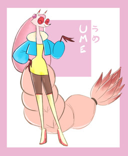 4_fingers 9_tails anthro biped black_nose blue_clothing blue_jacket blue_topwear bottomwear braided_tail brown_bottomwear brown_clothing brown_pants clothed clothed_anthro clothed_female clothing dipstick_ears dipstick_tail dress ear_markings ear_piercing eyewear female female_anthro fingers footwear fur-trimmed_jacket fur_trim_(clothing) high_heels jacket long_tail markings multi_tail multicolored_ears pants piercing pink_piercing red_clothing red_footwear red_high_heels red_lens red_markings shoes slim slim_anthro slim_female snout solo standing sunglasses tail tail_markings text topwear yellow_clothing yellow_dress artist-exhale asian_mythology east_asian_mythology japanese_mythology mythology canid canine fox fox_spirit mammal yokai 2024 character_name colored english_description english_text full-length_portrait hi_res japanese_text portrait