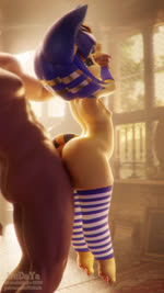 abdominal_bulge anthro anthro_penetrated armwear bangs belly belly_inflation big_butt big_penis blue_ears blue_hair bob_cut bodily_fluids breasts building butt clothing clothing_pull cum cum_filling cum_in_pussy cum_inflation cum_inside dangling_legs deep_penetration detailed_background duo ejaculation female female_anthro female_on_human from_behind_position front_view genital_fluids genitals hair hand_holding high-angle_view highleg highleg_panties highleg_underwear holidays house human_on_anthro human_penetrating_female ineffective_clothing inflation inner_ear_fluff interspecies larger_human larger_male legwear lifted_by_arms lifted_by_penis lifting_another light_body light_skin looking_up low-angle_view male male/female male_human male_on_anthro markings masculine moan multiple_angles muscular navel nipples nude nude_human nude_male open_mouth orgasm panties pattern_clothing pattern_legwear penetration penile penile_penetration penis penis_in_pussy pussy rear_view seductive sex short_stack side_view size_difference slim small_breasts smaller_anthro smaller_female smaller_penetrated sound_effects striped_clothing striped_legwear striped_markings striped_tail stripes tail tail_markings tail_motion teeth thick_thighs thigh_highs thigh_highs_only thong thong_pull tongue tuft underwear underwear_pull uraeus vaginal vaginal_penetration wide_hips yellow_body yellow_inner_ear yellow_inner_ear_fluff nudaya sound_warning zy0n7_(modeler) animal_crossing christmas nintendo ankha_(animal_crossing) domestic_cat felid feline felis human mammal 3d_(artwork) 3d_animation 9:16 animated better_version_at_paywall digital_media_(artwork) hi_res long_playtime signature sound voice_acted webm
