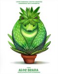 aloe_vera ambiguous_gender black_eyes claws feral flower_pot humor plant pun simple_background solo text visual_pun white_background piper_thibodeau bear elemental_creature flora_fauna mammal digital_media_(artwork) digital_painting_(artwork) english_text url