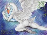 anthro art_nouveau butt female solo nelena anatid anseriform anserinae avian bird swan