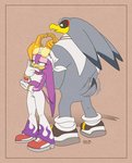 anthro anticipation beak biped blue_eyes contemplating duo eyelashes feathers female grey_body grey_feathers male multicolored_body multicolored_feathers purple_body purple_feathers simple_background standing tail tail_feathers tail_motion tailwag thinking thinking_pose thoughtful_expression white_body white_feathers yellow_beak nostalgicrogue sega sonic_riders sonic_the_hedgehog_(series) storm_the_albatross wave_the_swallow albatross avian babylonian_(sonic) bird hirundinid oscine passerine procellariiform swallow_(bird) 2020 dated hi_res signature