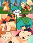 3_toes all_fours anal anal_penetration animal_genitalia animal_penis anus arcanine ass_up backsack balls bent_over bestiality big_dom_small_sub big_penis butt canid canine canine_genitalia canine_penis charizard chest_tuft claws cloaca comic detailed_background doggystyle dominant double_penetration dragon erection eyebrows eyelashes eyes_closed feet female female_on_feral feral feral_penetrating feral_penetrating_human fire flaming_tail flower forest from_behind_position fur gangbang generation_1_pokemon genitals grass green_body group group_sex gym_leader hair human human_on_feral human_penetrated interspecies jessie_(team_rocket) larger_male lipstick lizard lying makeup male male/female male_penetrating mammal membrane_(anatomy) membranous_wings misty_(pokemon) mythological_creature mythological_scalie mythology nintendo nude open_mouth orange_body orange_fur orange_hair orange_skin outside penetration penis pienji plant pokemon pokemon_(species) pokemon_trainer pokephilia pussy red_eyes red_hair reptile scalie sex size_difference smaller_female standing tail tapering_penis team_rocket teeth text toe_claws toes tongue tree tuft vaginal vaginal_penetration venusaur wings