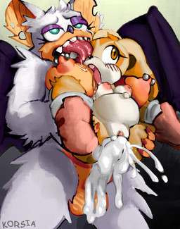abdominal_bulge anthro balls belly belly_expansion belly_inflation big_belly big_breasts blush bodily_fluids boots breast_lick breast_piercing breast_play breasts buckteeth claws clothing cum cum_flow cum_in_vagina cum_inflation cum_inside cum_string duo erection expansion eyeliner face_lick female footwear fur genital_fluids genitals gynomorph humanoid_genitalia humanoid_penis inflation intersex intersex/female legs_above_head licking makeup membrane_(anatomy) membranous_wings navel nipples nude penetration penile penile_penetration penis piercing puffy_nipples saliva sex sharp_teeth shoes shortstack simple_background size_difference socks teeth tongue tongue_out vaginal white_body white_fur wings korsia sega sonic_the_hedgehog_(series) cream_the_rabbit rouge_the_bat rouge_the_werebat bat lagomorph leporid mammal rabbit 2025 digital_media_(artwork) hi_res