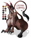 anthro big_breasts breasts claws curvy_figure female fur holidays hooves horn nipples nude simple_background slightly_chubby solo voluptuous white_background wide_hips suddenhack christmas krampus bovid caprine caprine_demon demon goat goat_demon mammal 2016 absurd_res hi_res