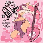 candy_gore gore guitar hair music_inspired musical_instrument plucked_string_instrument string_instrument fiyawerks nintendo pokemon fiya braixen canid canine fox generation_6_pokemon mammal pokemon_(species) absurd_res album_cover cover hi_res