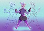 anthro athletic athletic_anthro athletic_female battle beretta_m9 big_breasts breasts bubble_butt butt clothing explosives female glitch grenade military solo tactical thick_thighs tight_clothing tight_suit vaporwave weapon kangy-roo siji_hawkeye lagomorph leporid mammal rabbit