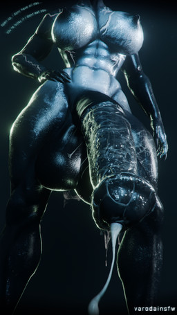 animal_genitalia animal_penis areola balls big_balls big_breasts big_penis bodily_fluids breasts cum cum_on_penis cum_on_self cum_string ejaculation equine_genitalia equine_penis erection excessive_cum excessive_genital_fluids excessive_precum fingers_on_hip genital_fluids genitals glistening glistening_abs glistening_areola glistening_arms glistening_balls glistening_bodily_fluids glistening_body glistening_breasts glistening_cum glistening_genital_fluids glistening_genitalia glistening_legs glistening_nipples glistening_penis glistening_skin glistening_thighs gynomorph huge_balls huge_penis intersex muscular nipples penis precum solo standing talking_to_viewer text varodai syn_(varodai) alien alien_humanoid human humanoid mammal symbiote 3d_(artwork) 9:16 digital_media_(artwork) hi_res