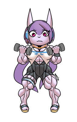 abs accessory anthro armband biceps big_muscles clothing dumbbell exercise female footwear hair headband hearing_aid horn legband long_hair muscular muscular_anthro muscular_female pecs pecs_with_breasts purple_body purple_hair red_eyes sandals serious shoes weights razzberryboat freedom_planet galaxytrail mythology sash_lilac aquatic aquatic_dragon dragon mythological_creature mythological_scalie scalie colored hi_res