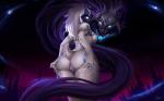 ambiguous_gender anthro breasts butt duo featureless_breasts featureless_crotch female mask nude perineum presenting presenting_hindquarters solo_focus wearing_mask felox08 league_of_legends riot_games tencent kindred_(lol) lamb_(lol) wolf_(lol) bovid caprine mammal shadow_creature sheep