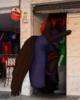 anthro big_breasts breasts clothed clothing duo feathered_wings feathers female female/female hair huge_breasts larger_anthro larger_female size_difference smile stripes tail thick_thighs wings adeonc a_chance_encounter mythology chimera_(noxthecat) dyone_(character) animal_humanoid equid equine felid horse humanoid hybrid lagomorph leporid mammal mythological_creature mythological_equine pantherine pegasus pony rabbit tiger 2026 digital_media_(artwork) meme