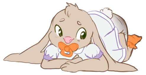 ambiguous_gender anthro clothed clothing diaper dress feces fur lying object_in_mouth pacifier pacifier_in_mouth scatplay simple_background soiled_diaper soiling solo unclean_diaper used_diaper young young_anthro monsterbunny lagomorph leporid mammal rabbit 2016 archived_source digital_drawing_(artwork) digital_media_(artwork)
