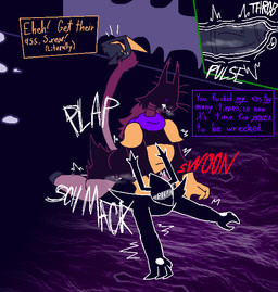 ambiguous_gender anal anal_penetration angry angry_sex anthro antlers armor blush breastplate clothing dark_fountain dialogue dominant duo flared_penis frustrated gameplay_mechanics genitals gloves gynomorph gynomorph/ambiguous handwear hooves horn internal internal_anal intersex intersex/ambiguous larger_dom living_tail musk musky_penis obscured_face onomatopoeia penetration penis pinned pinned_to_ground plap profanity scarf sex shoulder_armor size_difference snow sound_effects tail tail_head tail_mouth text throbbing throbbing_penis unusual_anatomy unusual_tail felineflustered deltarune undertale_(series) roaring_knight seven_(felineflustered) sixex_(felineflustered) bovid caprine cryptid domestic_cat felid feline felis goat mammal shadow_creature english_text trans_(lore) trans_woman_(lore)