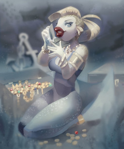 anchor anthro biped blue_eyes breasts coin crown emerald_(gem) female fish_tail gem gold_(metal) half-closed_eyes headgear jewelry jrahars lips looking_at_viewer marine_shell narrowed_eyes necklace non-mammal_breasts princess royalty ruby_(gem) sitting solo soviet_cartoon split_form thick_lips underwater water cc_sealdeg sealde9 third-party_edit armenfilm in_the_blue_sea_in_the_white_foam... sahakyants sahakyants_animation_studio sea_tsar's_daughter aquatic cyprinid cypriniform fish goldfish merfolk 5:6 hi_res