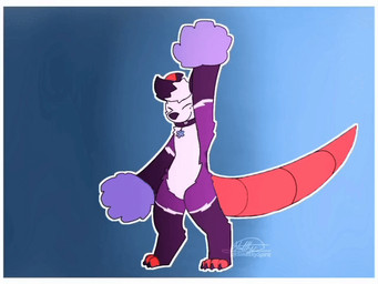 anthro cheering cheerleader claws collar dancing feral fur hair pom_poms purple_body purple_fur purple_hair simple_background smile solo spiked_collar spikes tail white_body white_fur stealthyspirit american_opossum mammal marsupial 2d_animation 4:3 animated digital_media_(artwork)