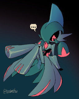 ambiguous_gender digital_eyes disembodied_penis duo ellipsis genitals imminent_sex machine male null penis rubbing_penis solo_focus toony teebsly nintendo pokemon future_pokemon generation_9_pokemon humanoid iron_valiant paradox_pokemon pokemon_(species) robot