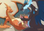 2013 aledonrex anal anal_penetration blue_eyes blue_fire charizard claws cum cum_in_ass cum_inside cum_on_self dragon duo erection fire gay genital_slit handjob lying male mega_charizard mega_charizard_x mega_charizard_y mega_evolution missionary_position muscles nintendo nude on_back penetration penis plain_background pokémon red_eyes scalie sex shallow_penetration spread_legs spreading sweat tapering_penis video_games wings
Rating: Explicit
Score: 19
User: voldosbt
Date: November 09, 2013