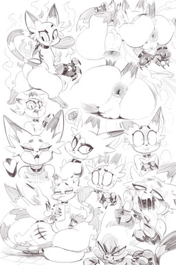 3_toes ahegao ambiguous_gender angry anthro anus anus_only arm_tuft ass_up back_markings bedroom_eyes belly beverage big_anus big_butt big_ears big_eyes biped blush bodily_fluids butt butt_focus chest_tuft clothing collar cum cum_in_mouth cum_inside cutaway cute_fangs drinking ears_back embarrassed eye_roll eyebrows eyelashes eyeshadow fangs featureless_crotch feet fingerless_gloves fire frown fur gaping gaping_anus genital_fluids gloves grin half-closed_eyes hand_on_hip handwear heart_symbol huge_butt huge_thighs inner_ear_fluff long_tail looking_aside looking_at_viewer looking_away looking_back looking_pleasured lying makeup markings narrowed_eyes naughty_face on_back on_front on_side open_mouth orange_body orange_fur pawpads paws pivoted_ears presenting presenting_anus presenting_hindquarters puffy_anus rear_view running seductive semi-anthro shadow shortstack simple_background smile smoke smug solo speech_bubble standing striped_body striped_fur stripes surprised sweat sweatdrop tail teeth text thick_thighs toes toony tuft two_tone_tail white_background wide_eyed wide_hips yelling sunibee bandai_namco digimon fan_character vivi_(inline) digimon_(species) felid gatomon mammal 2018 absurd_res digital_media_(artwork) full-length_portrait hi_res monochrome multiple_images portrait sketch sketch_page