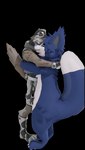 anthro blue_body blue_fur brown_body brown_fur clock duo fur hug male male/male simple_background tail transparent_background watch white_body white_fur epic_games fortnite wendell_(fortnite) canid canine canis fox mammal taidum wolf 3d_(artwork) alpha_channel digital_media_(artwork) hi_res