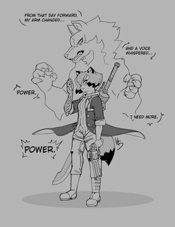 anthro armor big_sword biped boots bottomwear breasts claws clothed clothing coat cosplay crossover_cosplay duo facial_markings fangs female female_focus footwear fur gloves_(marking) grey_background gun hair handgun head_markings holding_gun holding_handgun holding_object holding_ranged_weapon holding_revolver holding_weapon inner_monologue larger_male looking_at_viewer male markings mask_(marking) melee_weapon pants pose ranged_weapon revolver shirt shoes simple_background size_difference small_breasts smaller_female snarling solo_focus speech_bubble standing sword teeth text thinking topwear vambrace weapon high5art brand_new_animal capcom devil_may_cry studio_trigger michiru_kagemori nero_(devil_may_cry) shirou_ogami canid canine canis mammal raccoon_dog spirit tanuki wolf 2022 crossover digital_drawing_(artwork) digital_media_(artwork) english_text full-length_portrait greyscale hi_res monochrome portrait signature sketch