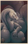 anthro belly big_belly big_breasts big_butt breast_squish breasts butt female fully_inside grey_body grey_scales huge_breasts huge_butt huge_hips huge_thighs hyper mature_female nipples patina_(bound_by_dragons) puffy_nipples queen royalty scales smile solo squish tail thick_neck thick_thighs vore wide_hips prehistoric_predation bound_by_dragons mythology dragon mythological_creature mythological_scalie reptile scalie comic cover cover_art cover_page hi_res