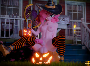 animal_genitalia animal_penis anthro areola axe balls blue_eyes breasts building clothing costume crossgender equine_genitalia equine_penis food footwear fruit ftg_crossgender fti_crossgender genitals gloves gynomorph hair halloween_costume handwear hat headgear headwear holidays house intersex jack-o'-lantern jewelry legwear long_socks medial_ring melee_weapon necklace nipples penis pink_hair plant porch pumpkin shoes sitting sitting_on_pumpkin socks solo thigh_highs thigh_socks weapon witch_hat nyaasapphire friendship_is_magic halloween hasbro my_little_pony pinkie_pie_(mlp) equid equine horse mammal pony 3d_(artwork) digital_media_(artwork) hi_res