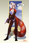 anthro barefoot beach bikini breasts clothing eyewear feet female plantigrade seaside solo standing swimwear text toes toy toy_gun two-piece_swimsuit water_gun purplelemons nava_(hunterx90) ailurid mammal red_panda digital_media_(artwork) hi_res shaded soft_shading url