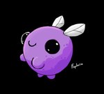 big_eyes black_eyes glistening glistening_eyes happy insect_wings purple_body round_body small_wings smile wings flophelia the_binding_of_isaac_(series) fruity_plum_(tboi) arthropod fly_(animal) insect alpha_channel female_(lore)