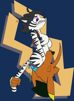angry anthro bodily_fluids breasts cross-popping_vein drooling duo featureless_breasts female female_prey gun gun_holster male male/female male_pred ranged_weapon saliva tail tail_pull vore weapon chaoshetra cyote canid canine canis coyote felid mammal pantherine tiger absurd_res alpha_channel hi_res