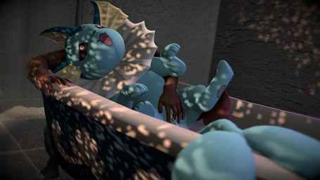 bath bathtub bestiality bodily_fluids curtains duo female feral fingering genital_fluids genitals human_on_feral interspecies male male/female vaginal vaginal_fingering vaginal_fluids vulva water daxit nintendo pokemon eeveelution generation_1_pokemon human mammal pokemon_(species) vaporeon 16:9 3d_(artwork) 4k absurd_res digital_media_(artwork) hi_res source_filmmaker_(artwork) widescreen