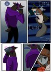 anthro antlers black_spots bottomwear brown_eyes clothed clothing clouded_leopard comic deer dialogue digital_media_(artwork) english_text felid female fingers frown fur furgonomics grey_body grey_fur grimart group hair horn jacket jonesy_hoovus_(grimart) kneeling looking_at_viewer male mammal markings marnie_(grimart) on_phone open_mouth pantherine red_hair rodent sciurid shirt simple_background skirt speech_bubble spots spotted_body spotted_fur standing straxus tail_through_skirt text topwear