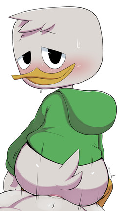anal anal_penetration anthro anthro_on_anthro anthro_penetrated anthro_penetrating anthro_penetrating_anthro anus balls_deep beak big_butt black_eyes blush bodily_fluids butt clothing duo feathers first_person_view green_clothing green_hoodie green_topwear grey_body grey_feathers grey_hair hair half-closed_eyes hoodie looking_at_another looking_at_partner looking_at_viewer looking_back looking_back_at_viewer male male/male male_on_bottom male_on_top male_penetrated male_penetrating male_penetrating_male male_pov motion_lines narrowed_eyes on_bottom on_top penetrating_pov penetration penile penile_penetration penis_in_ass pie_cut_eyes pink_anus rear_view reverse_cowgirl_position sex shota simple_background smile straddling sweat tail tail_feathers topwear white_background yellow_beak young young_anthro young_male jerseydevil disney ducktales ducktales_(2017) louie_duck anatid anseriform avian bird domestic_duck duck 2021 absurd_res hi_res