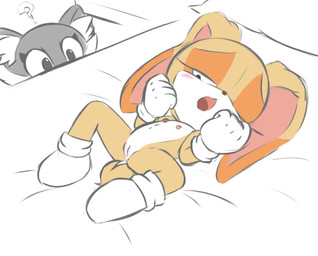 anthro anus being_watched blush butt clothing female flat_chested footwear footwear_only genitals innie_vulva loli looking_at_another looking_pleasured lying mostly_nude navel nipples nude on_back open_mouth presenting presenting_vulva socks socks_only spread_legs spreading voyeur vulva young young_anthro zennyc sega sonic_the_hedgehog_(series) cream_the_rabbit kate_(zennyc) kate_the_marten lagomorph leporid mammal rabbit character_request colored hi_res