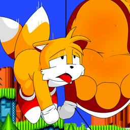 2_tails 3_toes anthro bodily_fluids clothing feet foot_fetish foot_focus footwear fur gloves handwear male multi_tail narrowed_eyes red_clothing red_footwear red_shoes shoes solo sweat sweaty_feet tail tired toes tongue tongue_out white_body white_clothing white_fur white_gloves white_handwear yellow_body dragotrashcan sega sonic_the_hedgehog_(series) miles_prower canid canine fox mammal