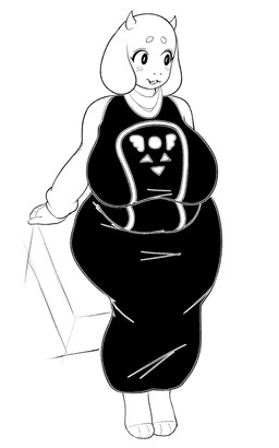 2_horns 3_toes 5_fingers anthro arm_support barefoot belly big_breasts big_eyes biped blush blush_lines breasts circle_eyebrows clothed clothed_anthro clothed_female clothing curved_horn eyebrows feet female fingers floppy_ears high-angle_view horn humanoid_hands iris looking_aside lop_ears mature_anthro mature_female open_mouth plantigrade print_clothing print_robe pupils robe short_horn shy simple_background sitting slightly_chubby slightly_chubby_anthro slightly_chubby_female small_horn solo toes tongue white_background nerobero0 undertale_(series) toriel boss_monster_(undertale) bovid caprine goat mammal 2026 5:8 black_and_white digital_drawing_(artwork) digital_media_(artwork) full-length_portrait hi_res monochrome portrait