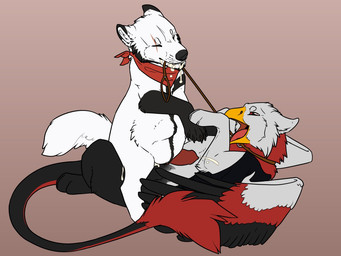 abdominal_bulge anal_orgasm black_ears black_tail bodily_fluids cheek_tuft cum cum_inflation cum_inside cum_on_chin cum_through cumshot dipstick_ears duo ear_markings ears_back ejaculation erection eyes_closed facial_tuft feral feral_on_feral feral_penetrated feral_penetrating feral_penetrating_feral fur genital_fluids genitals glistening glistening_eyes grey_body grey_ears grey_fur hands-free inflation inner_ear_fluff kerchief leash leash_pull lying male male/male male_penetrated male_penetrating male_penetrating_male multicolored_ears neckerchief neckwear on_back on_top orgasm penetration penis pivoted_ears red_body red_eyes red_fur red_kerchief red_neckerchief red_penis red_tail red_tongue sex tail tail_tuft tongue tuft white_body white_ears white_fur white_inner_ear_fluff white_tail unbreakable-warrior mythology avian bear canid gryphon hybrid mammal mythological_avian mythological_creature 4:3