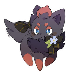 ambiguous_gender feral fur solo whtink nintendo pokemon canid generation_5_pokemon mammal pokemon_(species) zorua tagme