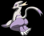 alpha_channel ambiguous_gender big_butt butt feet generation_5_pokemon hi_res looking_at_viewer looking_back looking_back_at_viewer mienshao nintendo pokemon pokemon_(species) raised_tail rear_view smile solo ssecrets151 tail