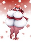absurd_res big_breasts blush breasts cleavage clothed clothing curvy_figure female gardevoir generation_3_pokemon hi_res huge_breasts huge_thighs legwear luditima nintendo not_furry pokemon pokemon_(species) solo thick_thighs thigh_highs voluptuous