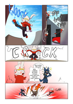 5_panel_comic angry anthro attack battle biped black_nose black_text blue_body blue_fur blue_tail blue_text brown_body building claws cracked_ground cross-popping_vein dialogue dodging exclamation_point female fur gesture hand_gesture looking_at_another male motion_lines open_mouth open_smile pawpads paws purple_eyes red_body red_eyes red_fur smile sound_effects speech_bubble standing tail talking_to_another text thumbs_up white_body white_fur white_sclera novaarts nintendo pokemon pokemon_mystery_dungeon spike_chunsoft hopps_(novaarts) lu_(novaarts) canid canine fossil_pokemon generation_1_pokemon generation_4_pokemon generation_8_pokemon kabutops lagomorph mammal pokemon_(species) raboot riolu 2025 absurd_res comic digital_media_(artwork) english_text hi_res japanese_text