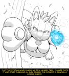 2018 belly big_belly black_and_white breasts canid canine clothing comic fan_character female female_(lore) fidchellvore generation_4_pokemon hildegard_(fidchellvore) lucario mammal monochrome nintendo pokemon pokemon_(species) solo