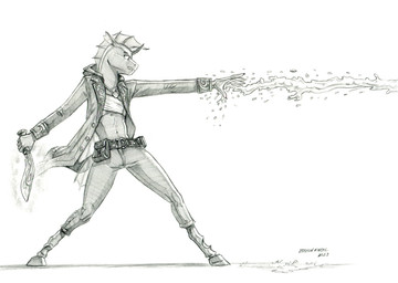 5_fingers anthro bag belt bottomwear clothing fingers holding_object holding_weapon hooves horn humanoid_hands jacket jewelry knife male navel necklace pants seashell shell simple_background solo standing topwear weapon white_background baron_engel friendship_is_magic hasbro my_little_pony fan_character arthropod changeling_(mlp) 2023 graphite_(artwork) greyscale monochrome signature traditional_media_(artwork)