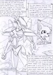 anthro black_and_white building chair clothing cloud comic dasyuromorph dialogue english_text fur furniture hair holographic_screen keith_(kitfox-crimson) kitfox-crimson machine male mammal marsupial mecha monochrome open_mouth pockets promise recently_extinct_species runway screen shirt sketch sky smoke solo speech_bubble standing stolen_generation text thylacine topwear window