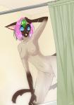 2013 bathroom breasts cat feline female hair mammal multi-colored_hair nataly-b nipples pussy shower siamese wet
Rating: Explicit
Score: 35
User: palesnake
Date: April 16, 2014