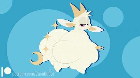 ambiguous_gender anthro big_butt big_tail blue_background butt claws horn huge_butt huge_thighs hyper hyper_butt looking_at_viewer looking_back looking_back_at_viewer patreon_logo pink_eyes rear_view shaking_butt shortstack simple_background smile smiling_at_viewer solo tail text thick_thighs twerking white_body white_ears white_tail calorie chikn_nuggit mythology patreon fwench_fwy_(chikn_nuggit) dragon mythological_creature mythological_scalie scalie 16:9 2026 2d_animation animated artist_name colored digital_media_(artwork) loop url widescreen nonbinary_(lore)