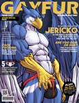 abs anthro bulge claws looking_at_viewer male muscular smile solo standing wings shadowsky mythology jericko_(germanshepherd69) avian gryphon mythological_avian mythological_creature hi_res