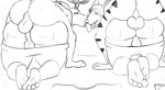 4_toes ahegao all_fours anal anal_penetration anthro anthro_on_anthro anthro_penetrated anthro_penetrating anthro_penetrating_anthro antlers backsack ball_slap balls balls_deep barefoot barely_visible_genitalia barely_visible_penis bent_over big_butt biped bodily_fluids body_part_in_ass bottomwear bottomwear_down bouncing_balls bouncing_butt butt clothed clothing doggystyle erection feet from_behind_position fur genitals group group_sex hindpaw horn humanoid_feet humanoid_genitalia humanoid_penis interspecies looking_pleasured male male/male male_penetrated male_penetrating male_penetrating_male nude open_mouth pants pants_down parallel_sex partially_clothed paws penetration penile penile_penetration penis penis_in_ass perineum plantigrade saliva saliva_string sex slap soles striped_body striped_fur stripes sweat toes topwear fluffydonuts sound_warning beastars bill_(beastars) kai_(beastars) legoshi_(beastars) louis_(beastars) bengal_tiger canid canine canis cervine deer felid herpestid mammal mongoose pantherine red_deer tiger wolf 2d_animation animated digital_drawing_(artwork) digital_media_(artwork) frame_by_frame loop short_playtime sound webm