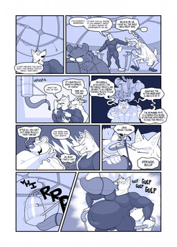 anthro aroused bloated bodily_fluids bodysuit ceo clothed clothed_male clothing coat cum cum_in_clothing cum_in_pants cum_stain cum_stains dialogue erection erection_under_bottomwear erection_under_clothing erection_under_pants experimental eyewear feeding_tube force_feeding forced fully_clothed fully_clothed_male genital_fluids glasses group lab_coat latex latex_bodysuit latex_clothing latex_skinsuit male male/male medical_instrument obese obese_anthro obese_male ojou_laugh open_mouth overweight overweight_anthro overweight_male profanity researcher scientific_experiment scientific_instrument scientist skinsuit smile speech_bubble tenting text tight_clothing topwear trio tube wearing_glasses weight_gain ruffythelion cobalt_giovanola dr._gene_n._sime dr._paul_aylmer canid canine canis hyena mammal wolf 2025 comic english_text hi_res multiple_scenes