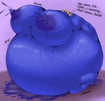 anthro berry_juice big_breasts big_nipples blueberry_inflation blueberry_juice bodily_fluids breasts cessily_(lotorloon) dialogue female food fruit hi_res huge_breasts huge_nipples hyper hyper_breasts imminent_death imminent_explosion implied_popping implied_snuff inflation juice juice_(beverage) lactating lotorloon mammal nipples nude plant procyonid raccoon simple_background solo